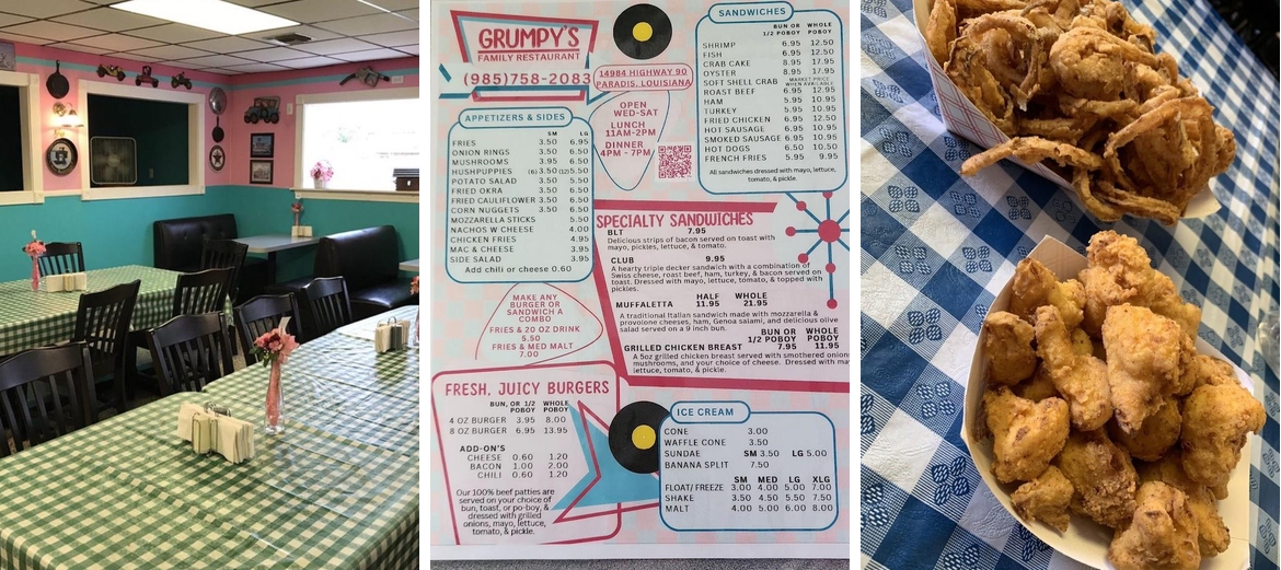 Grumpy's Menu