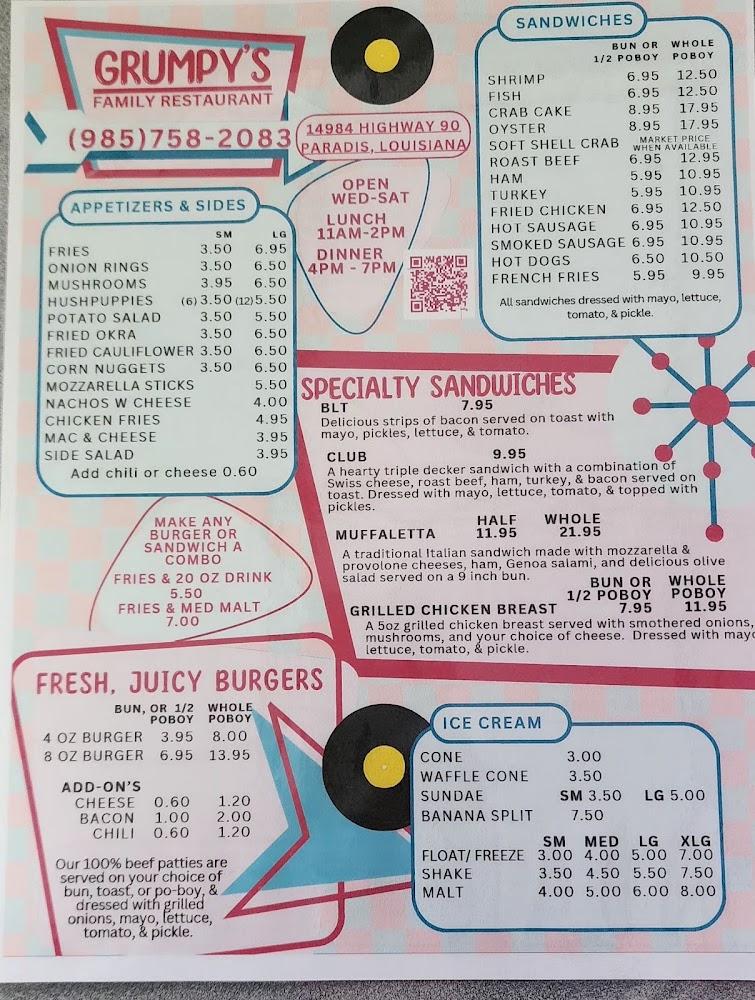 Grumpy's Menu image 1